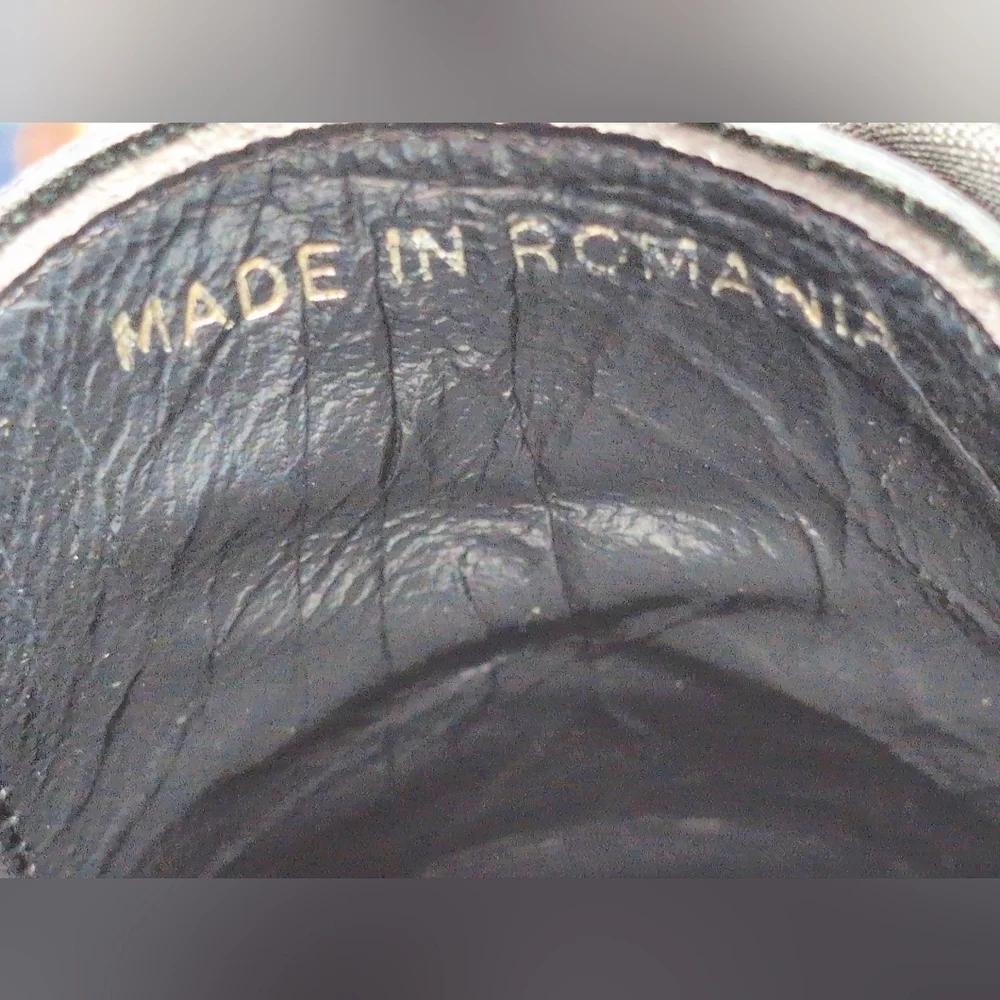 Black sz 10.5  Patent Leather Oxford Shoes By Pronto Uomo Firenze